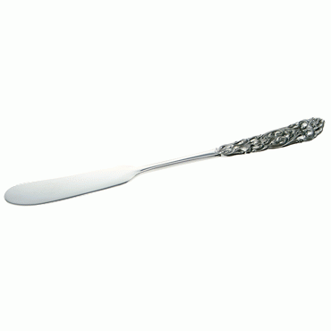 Smørkniv helt sølv valdres